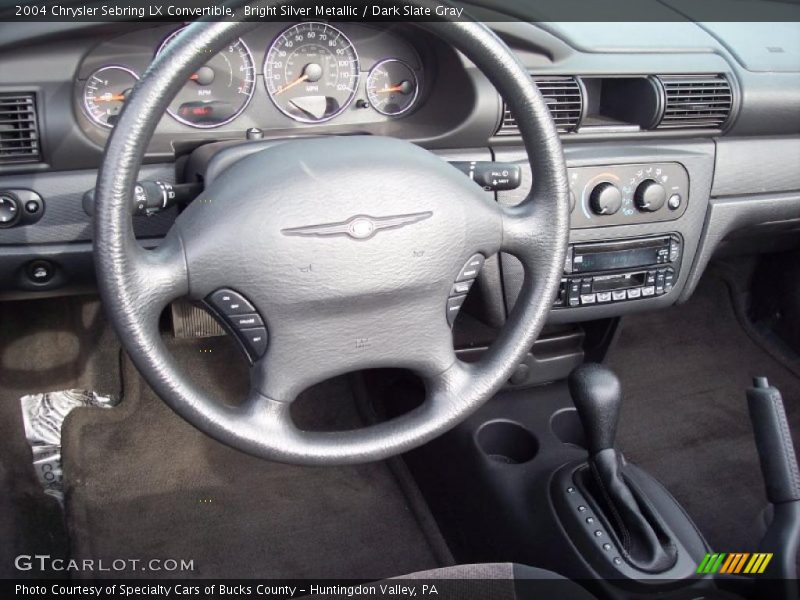 Bright Silver Metallic / Dark Slate Gray 2004 Chrysler Sebring LX Convertible