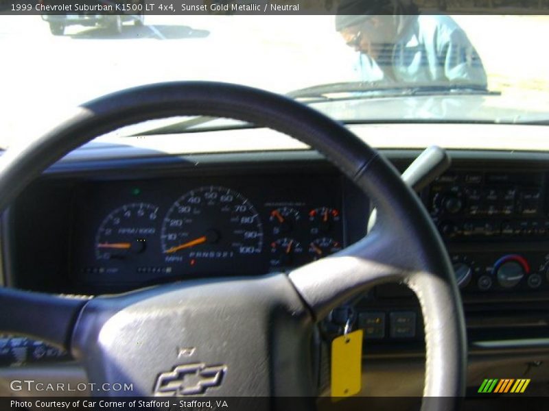 Sunset Gold Metallic / Neutral 1999 Chevrolet Suburban K1500 LT 4x4