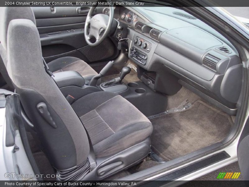 Bright Silver Metallic / Dark Slate Gray 2004 Chrysler Sebring LX Convertible