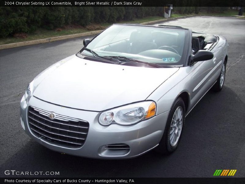 Bright Silver Metallic / Dark Slate Gray 2004 Chrysler Sebring LX Convertible