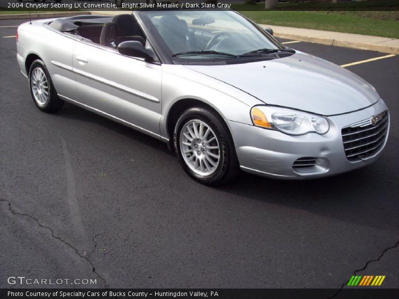 Bright Silver Metallic / Dark Slate Gray 2004 Chrysler Sebring LX Convertible