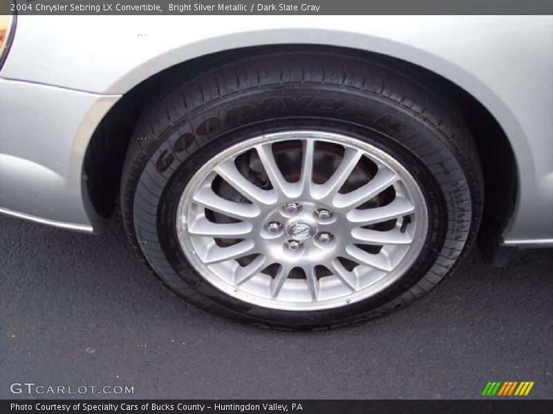 Bright Silver Metallic / Dark Slate Gray 2004 Chrysler Sebring LX Convertible