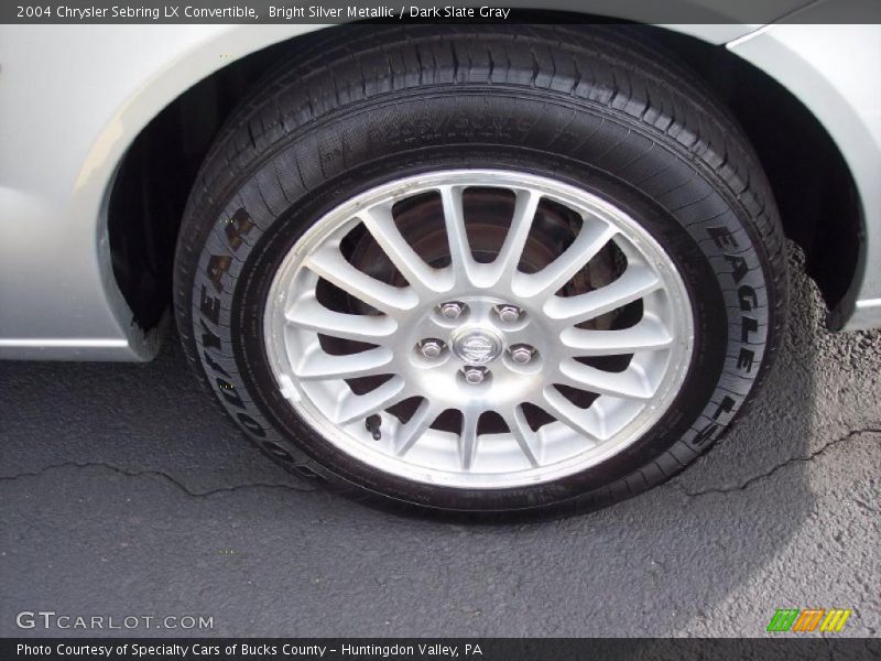Bright Silver Metallic / Dark Slate Gray 2004 Chrysler Sebring LX Convertible