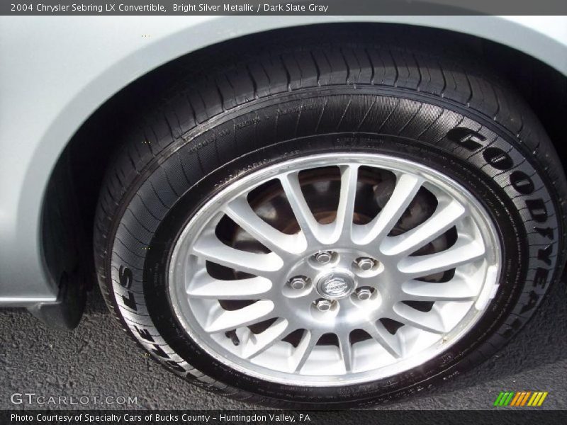 Bright Silver Metallic / Dark Slate Gray 2004 Chrysler Sebring LX Convertible
