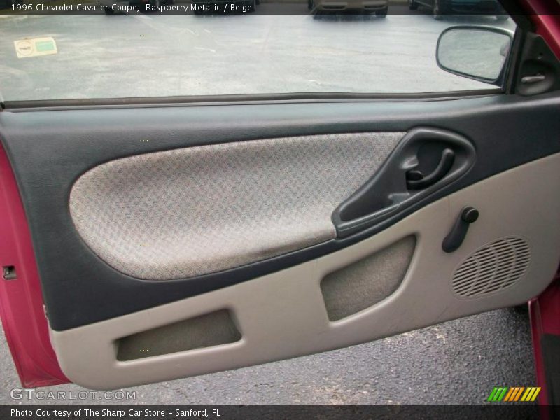 Raspberry Metallic / Beige 1996 Chevrolet Cavalier Coupe