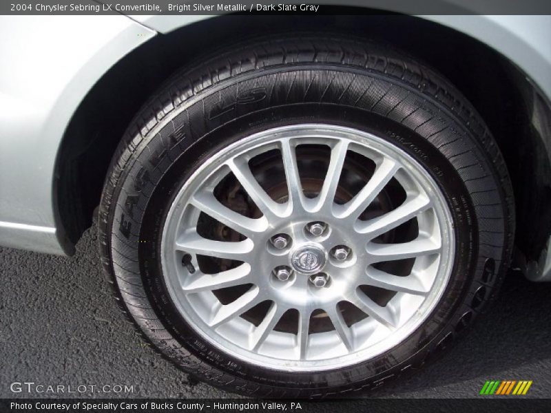 Bright Silver Metallic / Dark Slate Gray 2004 Chrysler Sebring LX Convertible