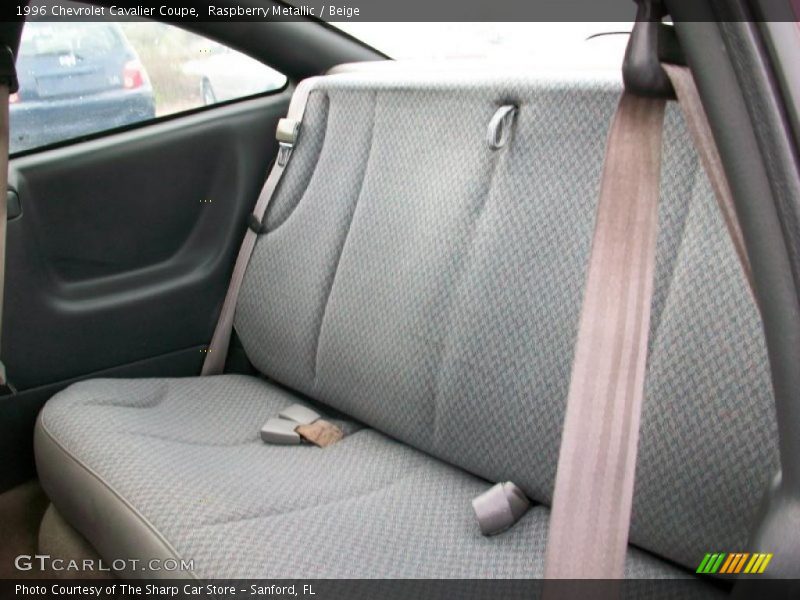 Raspberry Metallic / Beige 1996 Chevrolet Cavalier Coupe