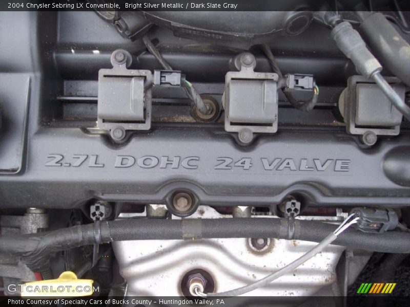 Bright Silver Metallic / Dark Slate Gray 2004 Chrysler Sebring LX Convertible