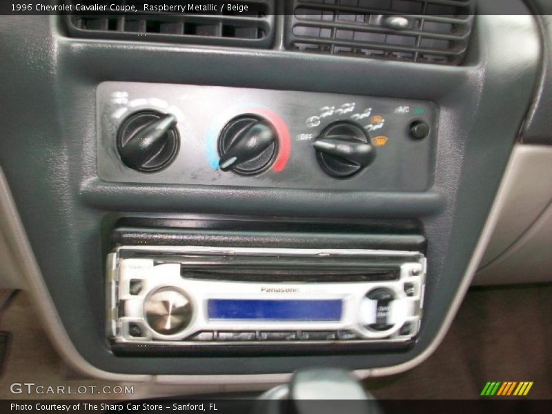 Raspberry Metallic / Beige 1996 Chevrolet Cavalier Coupe