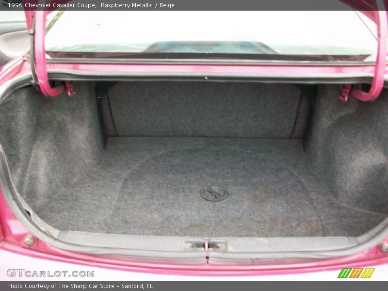Raspberry Metallic / Beige 1996 Chevrolet Cavalier Coupe