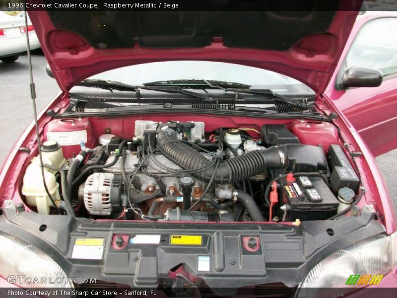 Raspberry Metallic / Beige 1996 Chevrolet Cavalier Coupe