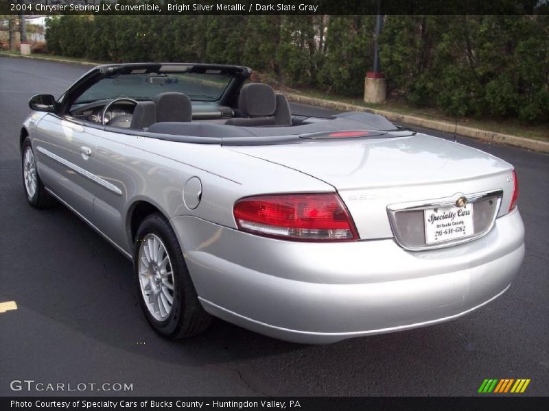 Bright Silver Metallic / Dark Slate Gray 2004 Chrysler Sebring LX Convertible