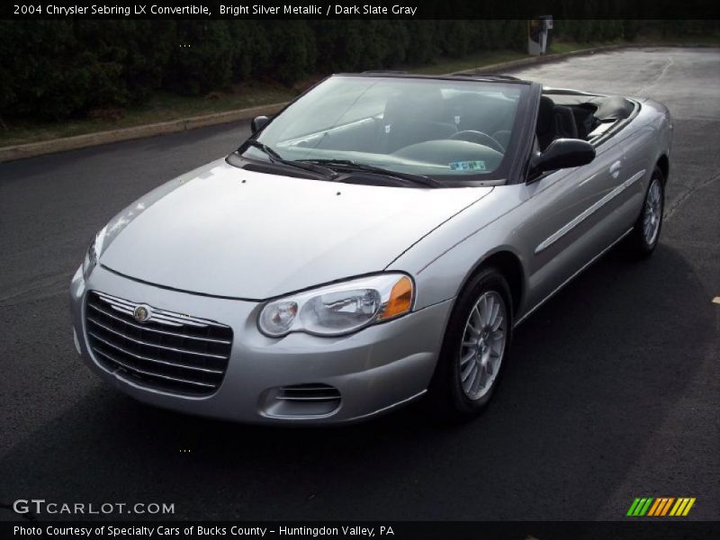Bright Silver Metallic / Dark Slate Gray 2004 Chrysler Sebring LX Convertible