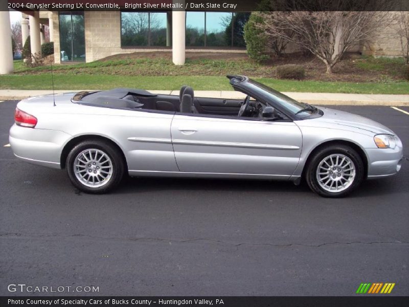Bright Silver Metallic / Dark Slate Gray 2004 Chrysler Sebring LX Convertible