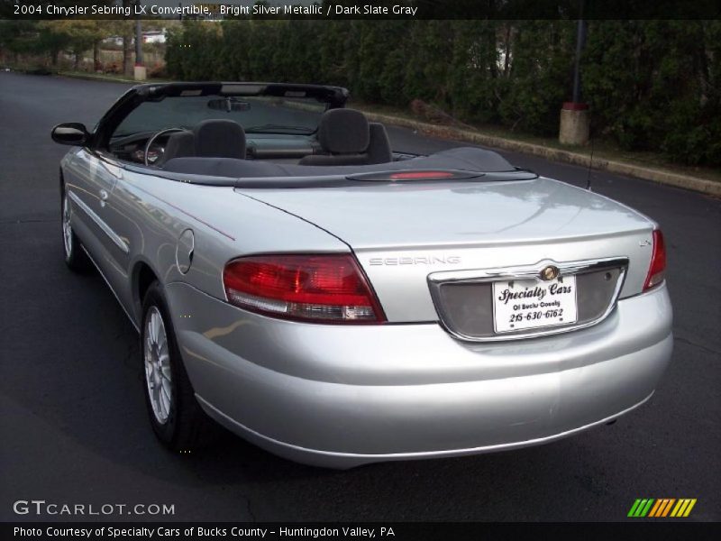 Bright Silver Metallic / Dark Slate Gray 2004 Chrysler Sebring LX Convertible