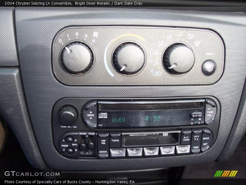 Bright Silver Metallic / Dark Slate Gray 2004 Chrysler Sebring LX Convertible