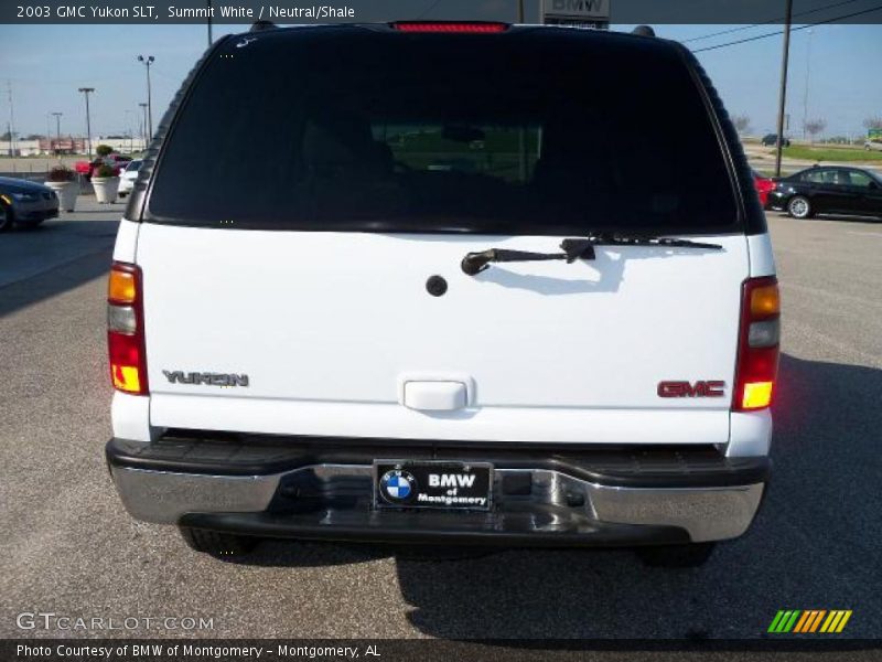 Summit White / Neutral/Shale 2003 GMC Yukon SLT