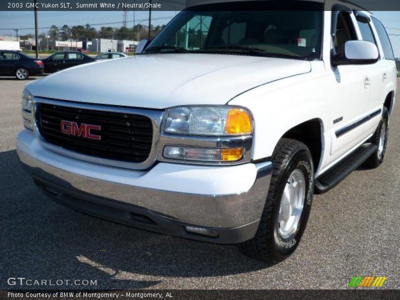 Summit White / Neutral/Shale 2003 GMC Yukon SLT