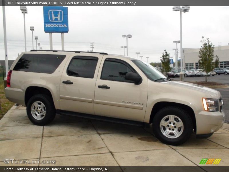 Gold Mist Metallic / Light Cashmere/Ebony 2007 Chevrolet Suburban 1500 LS