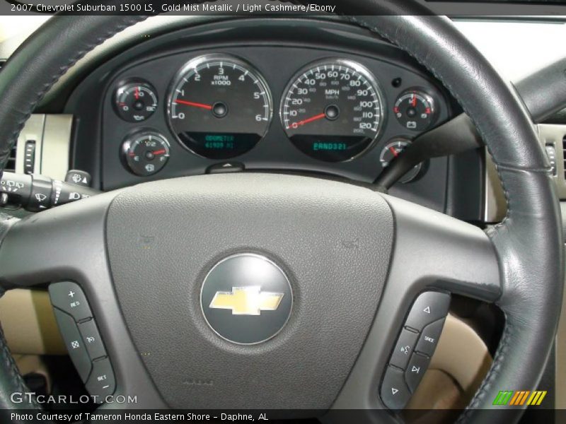 Gold Mist Metallic / Light Cashmere/Ebony 2007 Chevrolet Suburban 1500 LS