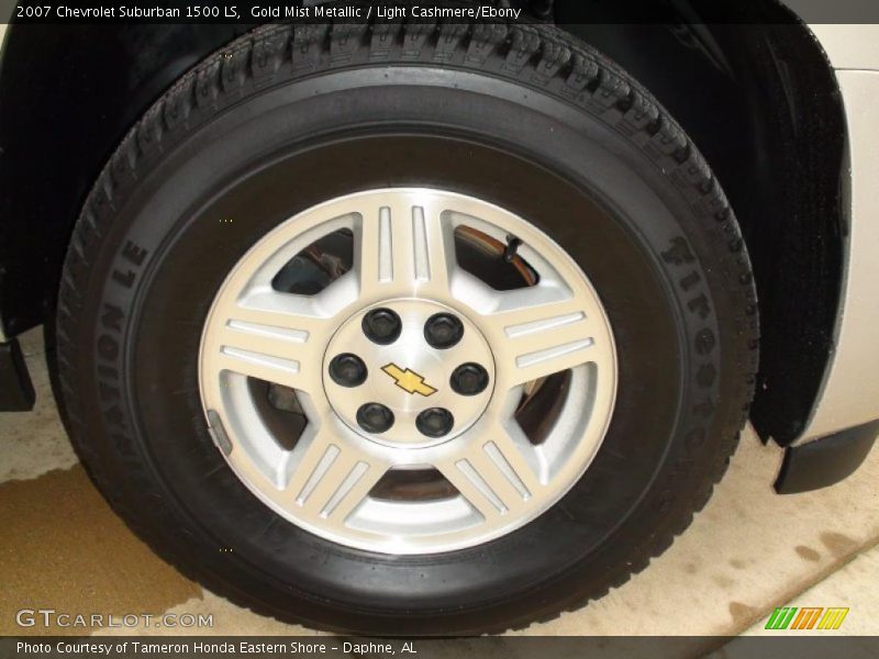 Gold Mist Metallic / Light Cashmere/Ebony 2007 Chevrolet Suburban 1500 LS