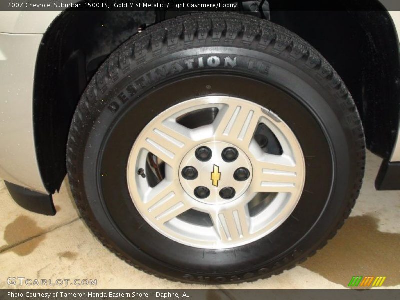 Gold Mist Metallic / Light Cashmere/Ebony 2007 Chevrolet Suburban 1500 LS