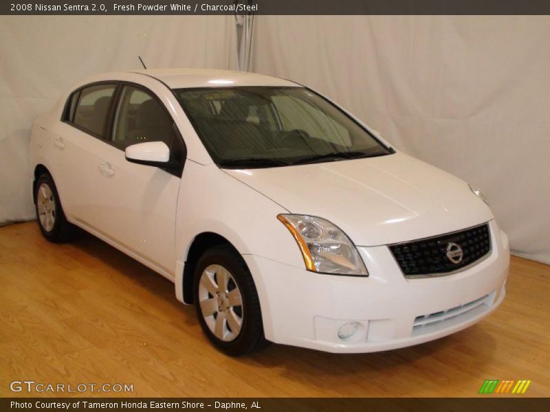 Fresh Powder White / Charcoal/Steel 2008 Nissan Sentra 2.0