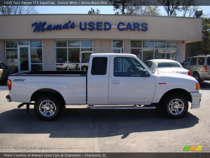 Oxford White / Ebony Black/Red 2005 Ford Ranger STX SuperCab