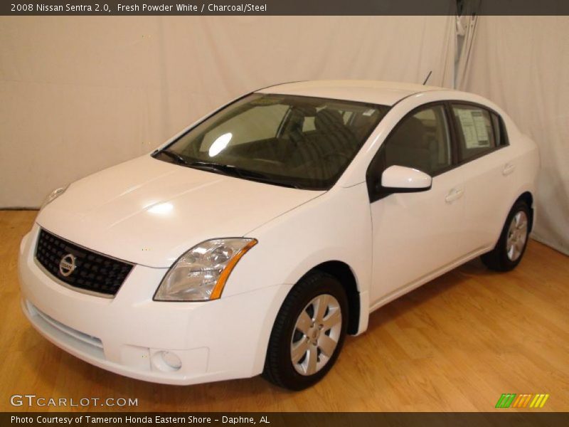 Fresh Powder White / Charcoal/Steel 2008 Nissan Sentra 2.0