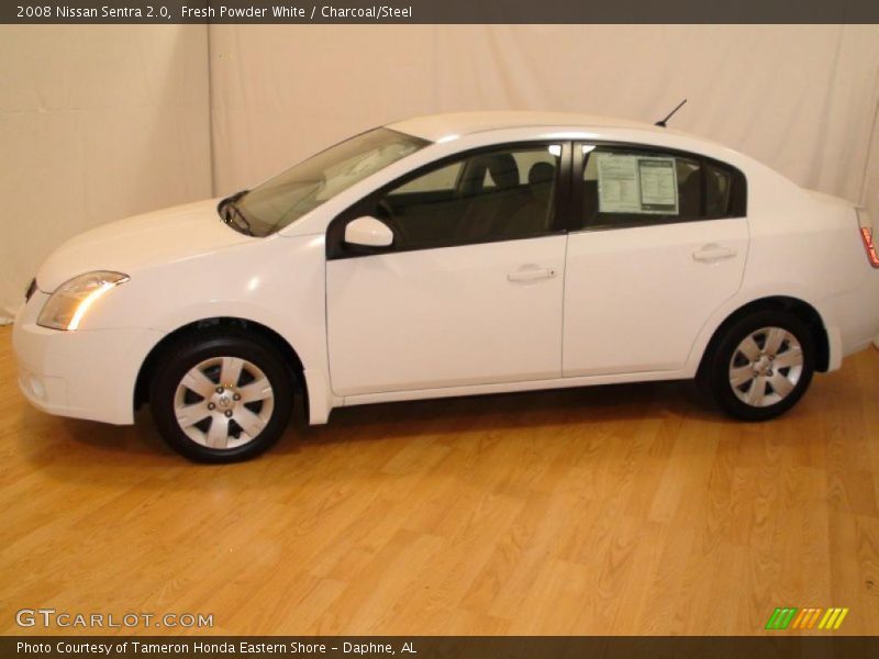 Fresh Powder White / Charcoal/Steel 2008 Nissan Sentra 2.0