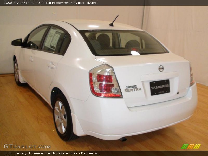 Fresh Powder White / Charcoal/Steel 2008 Nissan Sentra 2.0