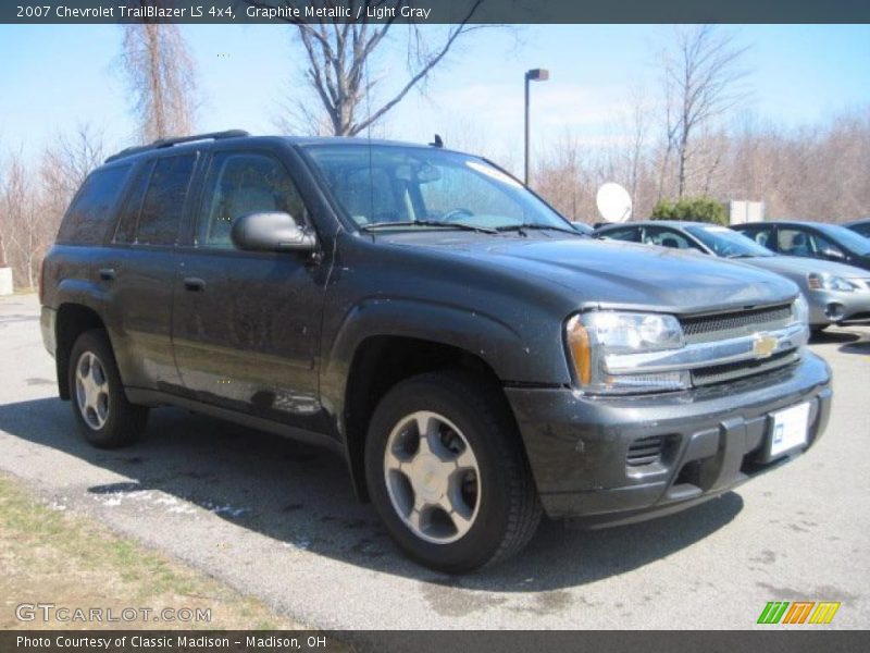 Graphite Metallic / Light Gray 2007 Chevrolet TrailBlazer LS 4x4