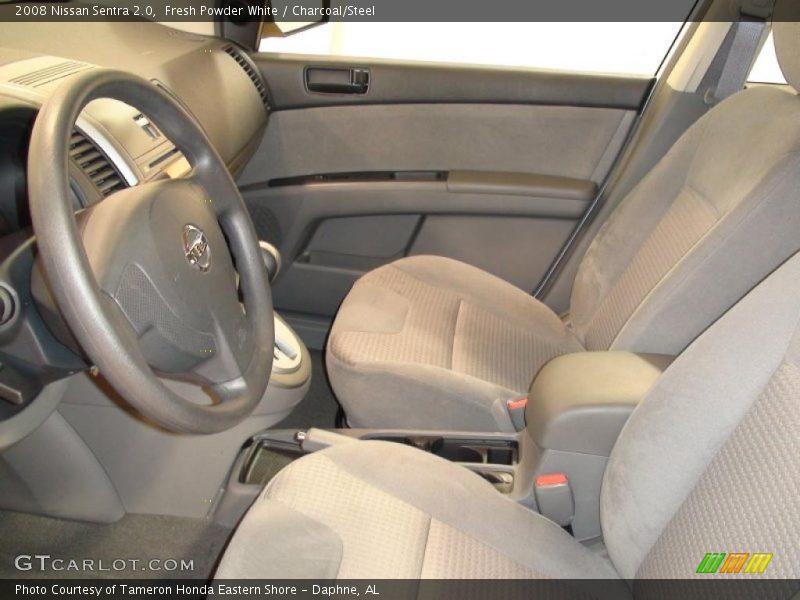 Fresh Powder White / Charcoal/Steel 2008 Nissan Sentra 2.0