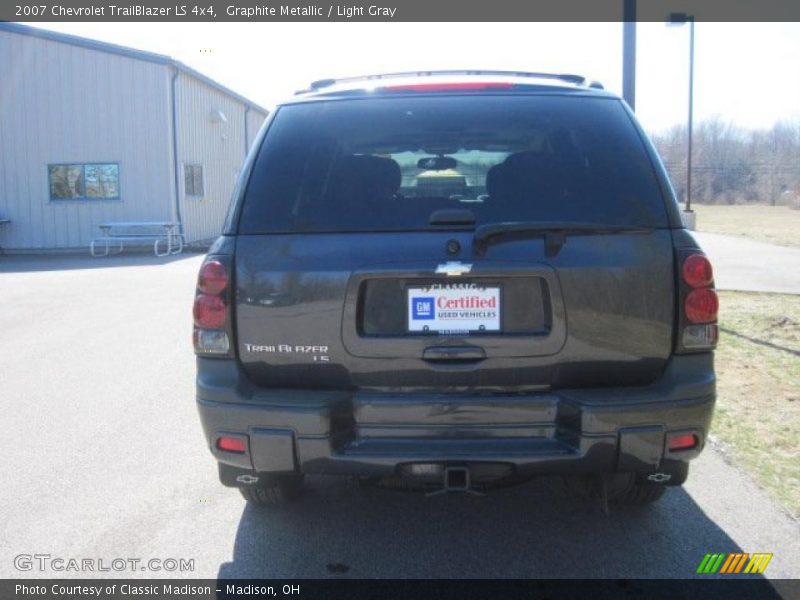 Graphite Metallic / Light Gray 2007 Chevrolet TrailBlazer LS 4x4