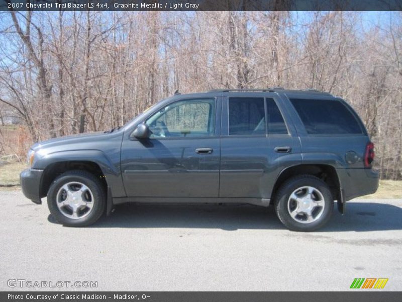 Graphite Metallic / Light Gray 2007 Chevrolet TrailBlazer LS 4x4