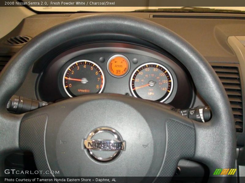 Fresh Powder White / Charcoal/Steel 2008 Nissan Sentra 2.0