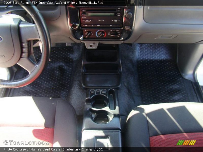 Oxford White / Ebony Black/Red 2005 Ford Ranger STX SuperCab