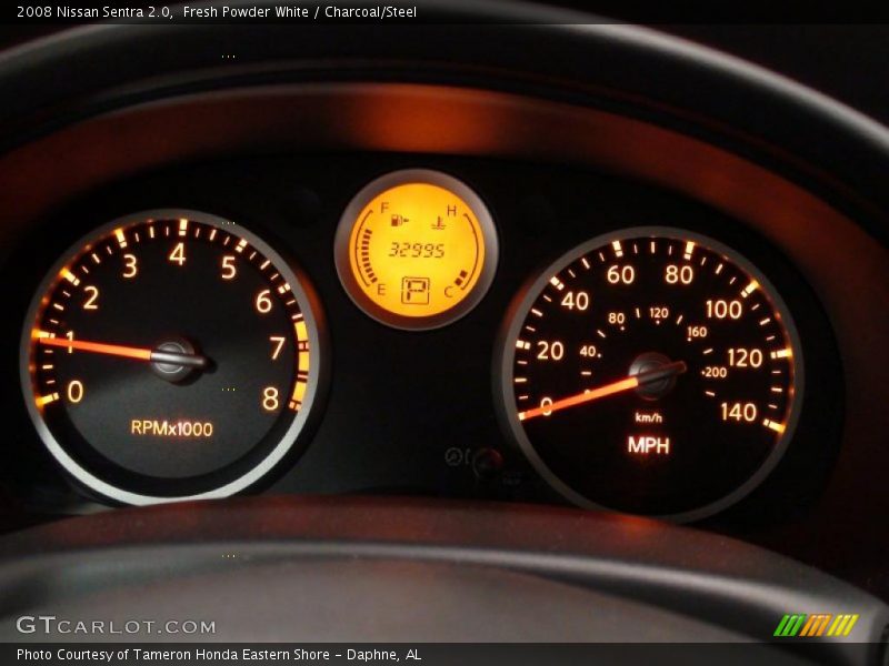 Fresh Powder White / Charcoal/Steel 2008 Nissan Sentra 2.0