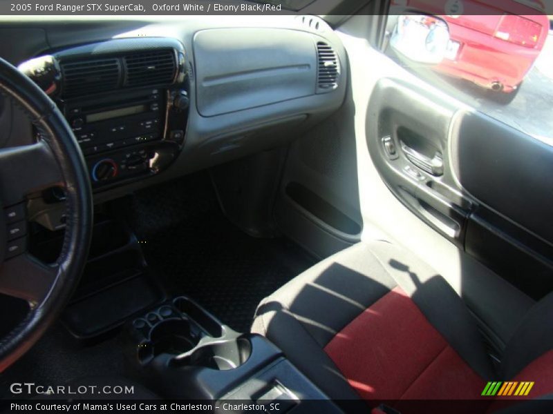 Oxford White / Ebony Black/Red 2005 Ford Ranger STX SuperCab