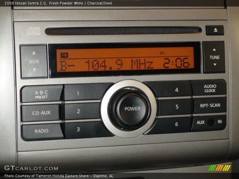Fresh Powder White / Charcoal/Steel 2008 Nissan Sentra 2.0