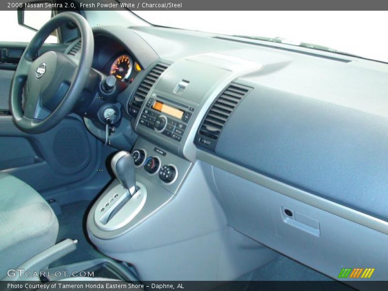 Fresh Powder White / Charcoal/Steel 2008 Nissan Sentra 2.0