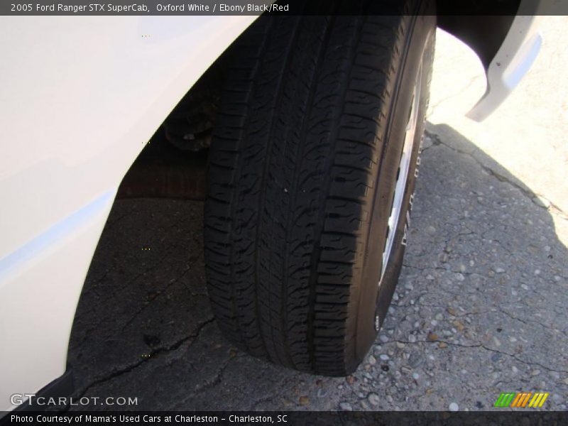 Oxford White / Ebony Black/Red 2005 Ford Ranger STX SuperCab