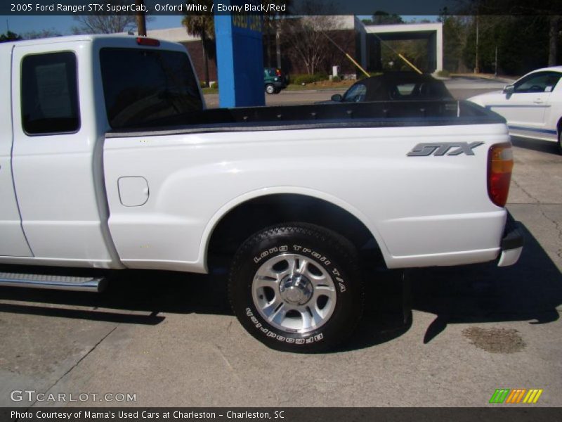 Oxford White / Ebony Black/Red 2005 Ford Ranger STX SuperCab
