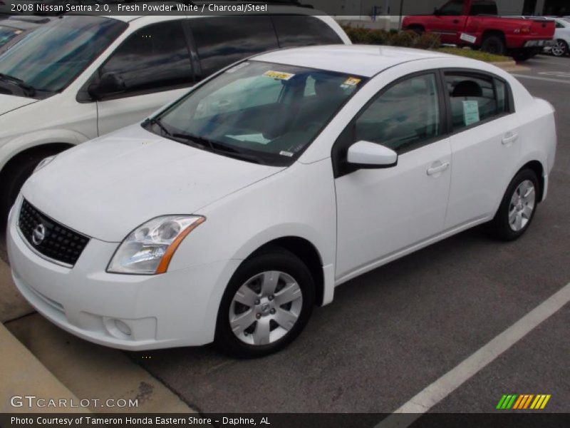 Fresh Powder White / Charcoal/Steel 2008 Nissan Sentra 2.0