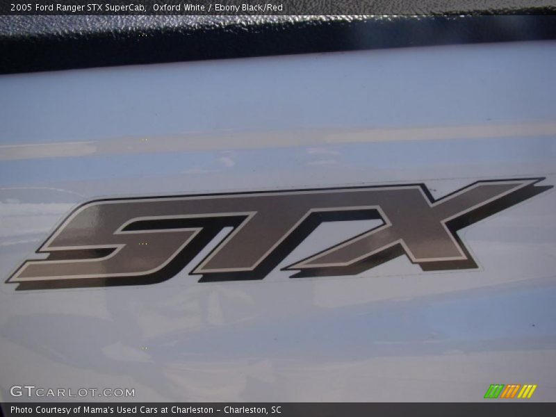 Oxford White / Ebony Black/Red 2005 Ford Ranger STX SuperCab