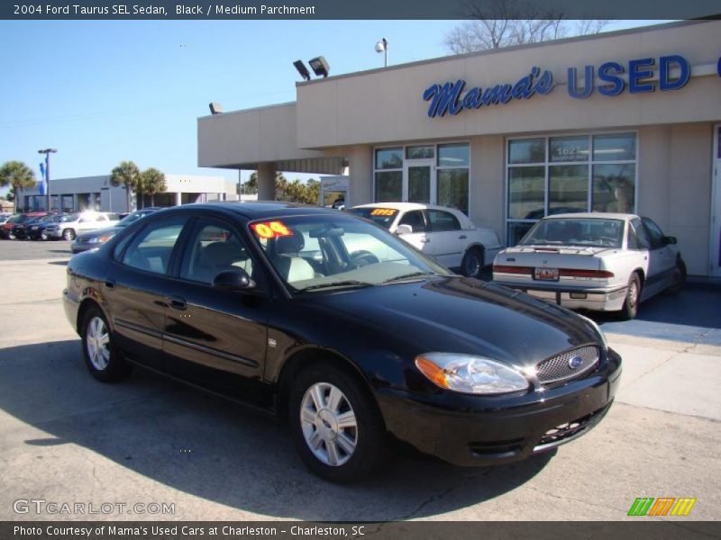 Black / Medium Parchment 2004 Ford Taurus SEL Sedan