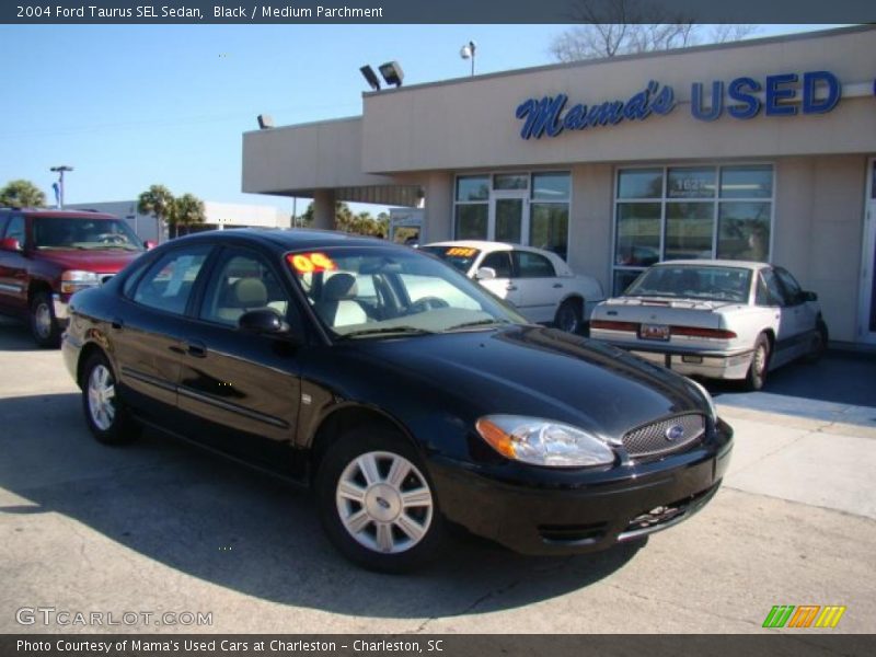 Black / Medium Parchment 2004 Ford Taurus SEL Sedan