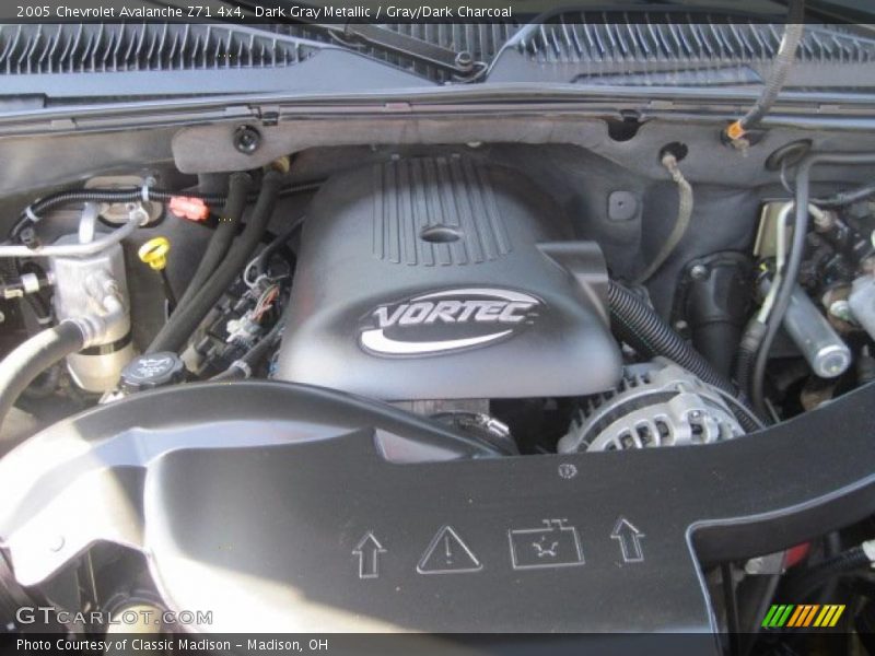 Dark Gray Metallic / Gray/Dark Charcoal 2005 Chevrolet Avalanche Z71 4x4