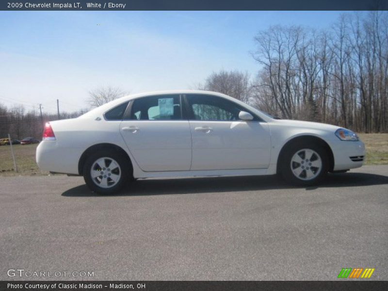 White / Ebony 2009 Chevrolet Impala LT
