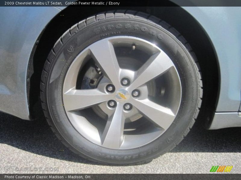 Golden Pewter Metallic / Ebony 2009 Chevrolet Malibu LT Sedan